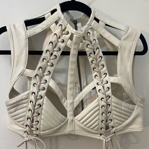 ClubExx Rude Awakenings Harness Top (Ivory)